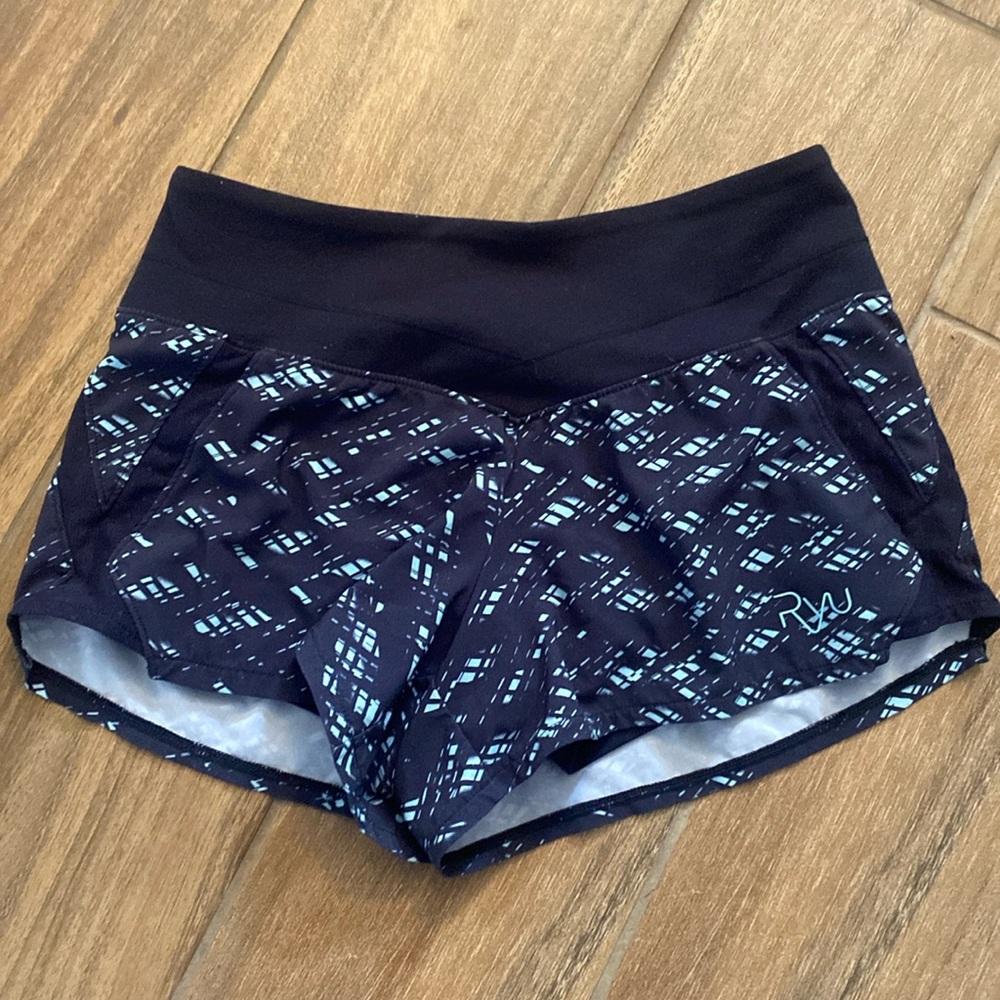 RYU blue printed athletic shorts